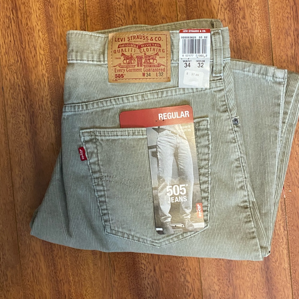 levi couldory pants!!! brand new!!